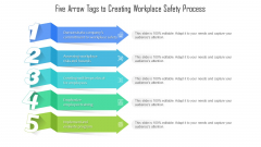 Five Arrow Tags To Creating Workplace Safety Process Ppt PowerPoint Presentation File Infographics PDF Five Arrow Tags To Creating Workplace Safety Process Ppt PowerPoint Presentation File Infographics PDF