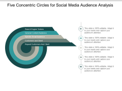 Five Concentric Circles For Social Media Audience Analysis Ppt PowerPoint Presentation Infographics File Formats Five Concentric Circles For Social Media Audience Analysis Ppt PowerPoint Presentation Infographics File Formats