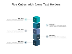 Five Cubes With Icons Text Holders Ppt PowerPoint Presentation Inspiration Gallery Five Cubes With Icons Text Holders Ppt PowerPoint Presentation Inspiration Gallery