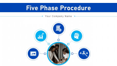Five Phase Procedure Graphics Equipment Ppt PowerPoint Presentation Complete Deck With Slides