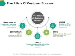 Five Pillars Of Customer Success Ppt PowerPoint Presentation Icon Model