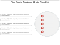 Five Points Business Goals Checklist Ppt PowerPoint Presentation Summary Elements PDF Five Points Business Goals Checklist Ppt PowerPoint Presentation Summary Elements PDF