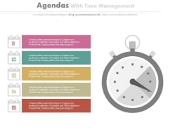 Five Points List With Stopwatch Powerpoint Slides Five Points List With Stopwatch Powerpoint Slides