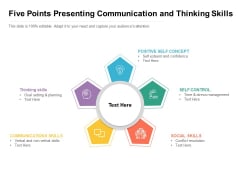 Five Points Presenting Communication And Thinking Skills Ppt PowerPoint Presentation Examples PDF Five Points Presenting Communication And Thinking Skills Ppt PowerPoint Presentation Examples PDF