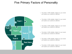five primary factors of personality ppt powerpoint presentation summary influencers