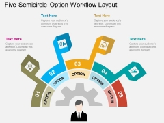 Five Semicircle Option Workflow Layout Powerpoint Template Five Semicircle Option Workflow Layout Powerpoint Template