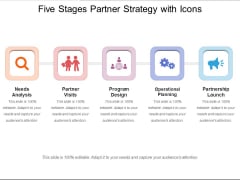 Five Stages Partner Strategy With Icons Ppt PowerPoint Presentation Outline Introduction PDF Five Stages Partner Strategy With Icons Ppt PowerPoint Presentation Outline Introduction PDF
