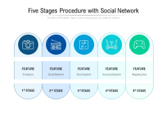 Five Stages Procedure With Social Network Ppt PowerPoint Presentation Summary Introduction PDF Five Stages Procedure With Social Network Ppt PowerPoint Presentation Summary Introduction PDF