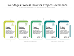 Five Stages Process Flow For Project Governance Ppt PowerPoint Presentation Gallery Outfit PDF Five Stages Process Flow For Project Governance Ppt PowerPoint Presentation Gallery Outfit PDF