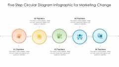 Five Step Circular Diagram Infographic For Marketing Change Ppt PowerPoint Presentation Slides Graphics Download PDF