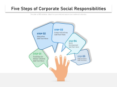 Five Steps Of Corporate Social Responsibilities Ppt PowerPoint Presentation File Smartart PDF Five Steps Of Corporate Social Responsibilities Ppt PowerPoint Presentation File Smartart PDF