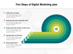Five Steps Of Digital Marketing Plan Ppt PowerPoint Presentation Layouts Example PDF Five Steps Of Digital Marketing Plan Ppt PowerPoint Presentation Layouts Example PDF