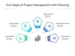 Five Steps Of Project Management With Planning Ppt PowerPoint Presentation Gallery Skills PDF Five Steps Of Project Management With Planning Ppt PowerPoint Presentation Gallery Skills PDF