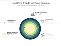 Five Steps Plan To Increase Revenue Ppt PowerPoint Presentation Ideas Diagrams Five Steps Plan To Increase Revenue Ppt PowerPoint Presentation Ideas Diagrams