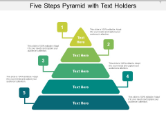 Five Steps Pyramid With Text Holders Ppt PowerPoint Presentation Portfolio Professional PDF Five Steps Pyramid With Text Holders Ppt PowerPoint Presentation Portfolio Professional PDF