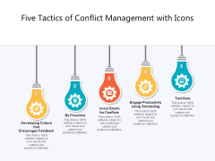 Five Tactics Of Conflict Management With Icons Ppt PowerPoint Presentation Gallery Vector PDF Five Tactics Of Conflict Management With Icons Ppt PowerPoint Presentation Gallery Vector PDF
