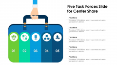 Five Task Forces Slide For Center Share Structure PDF