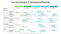 Five Year Business IT Development Roadmap Pictures