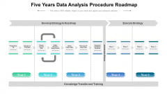 Five Years Data Analysis Procedure Roadmap Infographics