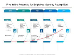 Five Years Roadmap For Employee Security Recognition Clipart