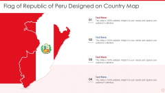 Flag Of Republic Of Peru Designed On Country Map Pictures PDF