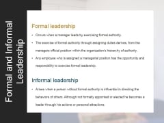 Formal And Informal Leadership Ppt PowerPoint Presentation Backgrounds Formal And Informal Leadership Ppt PowerPoint Presentation Backgrounds