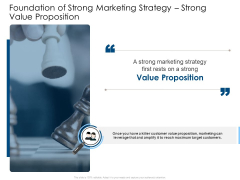 Foundation Of Strong Marketing Strategy Strong Value Proposition Background PDF Foundation Of Strong Marketing Strategy Strong Value Proposition Background PDF
