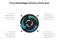 Four Advantages Vicious Circle Icon Ppt PowerPoint Presentation Infographic Template Format Ideas PDF Four Advantages Vicious Circle Icon Ppt PowerPoint Presentation Infographic Template Format Ideas PDF