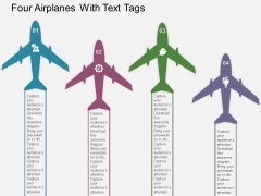 Four Airplanes With Text Tags Powerpoint Templates Four Airplanes With Text Tags Powerpoint Templates