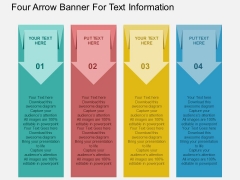 Four Arrow Banner For Text Information Powerpoint Templates Four Arrow Banner For Text Information Powerpoint Templates