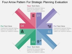 Four Arrow Pattern For Strategic Planning Evaluation Powerpoint Template Four Arrow Pattern For Strategic Planning Evaluation Powerpoint Template