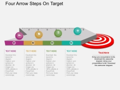 Four Arrow Steps On Target Powerpoint Templates Four Arrow Steps On Target Powerpoint Templates
