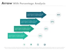 Four Arrows For Percentage Ratio Analysis Powerpoint Slides Four Arrows For Percentage Ratio Analysis Powerpoint Slides