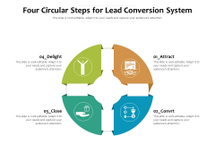 Four Circular Steps For Lead Conversion System Ppt PowerPoint Presentation Inspiration Samples PDF Four Circular Steps For Lead Conversion System Ppt PowerPoint Presentation Inspiration Samples PDF