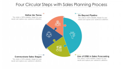 Four Circular Steps With Sales Planning Process Ppt PowerPoint Presentation Inspiration Guidelines PDF Four Circular Steps With Sales Planning Process Ppt PowerPoint Presentation Inspiration Guidelines PDF