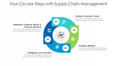 Four Circular Steps With Supply Chain Management Ppt PowerPoint Presentation Infographic Template Slides PDF Four Circular Steps With Supply Chain Management Ppt PowerPoint Presentation Infographic Template Slides PDF