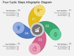 Four Cyclic Steps Infographic Diagram Powerpoint Template Four Cyclic Steps Infographic Diagram Powerpoint Template