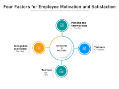 Four Factors For Employee Motivation And Satisfaction Ppt PowerPoint Presentation File Microsoft PDF Four Factors For Employee Motivation And Satisfaction Ppt PowerPoint Presentation File Microsoft PDF