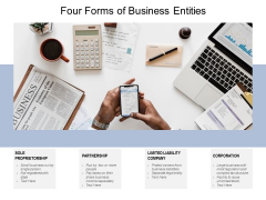 Four Forms Of Business Entities Ppt PowerPoint Presentation Show Template Four Forms Of Business Entities Ppt PowerPoint Presentation Show Template