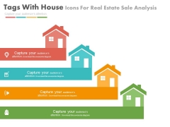 Four House Tags For Real Estate Market Powerpoint Slides Four House Tags For Real Estate Market Powerpoint Slides