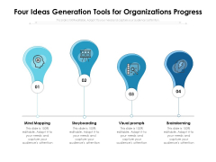 Four Ideas Generation Tools For Organizations Progress Ppt PowerPoint Presentation Professional Clipart Images PDF Four Ideas Generation Tools For Organizations Progress Ppt PowerPoint Presentation Professional Clipart Images PDF