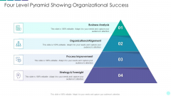 Four Level Pyramid Showing Organizational Success Professional PDF