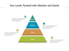 four levels pyramid with attention and desire ppt powerpoint presentation icon designs download pdf