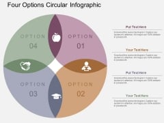 Four Options Circular Infographic Powerpoint Templates Four Options Circular Infographic Powerpoint Templates
