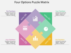 Four Options Puzzle Matrix Powerpoint Template Four Options Puzzle Matrix Powerpoint Template