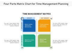 Four Parts Matrix Chart For Time Management Planning Ppt PowerPoint Presentation File Graphics Download PDF