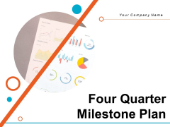 Four Quarter Milestone Plan Ppt PowerPoint Presentation Complete Deck With Slides