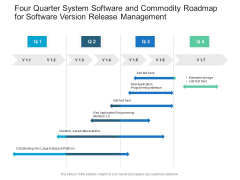 Four Quarter System Software And Commodity Roadmap For Software Version Release Management Rules