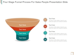 Four Stage Funnel Process For Sales People Ppt PowerPoint Presentation Samples
