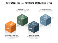 Four Stage Process For Hiring Of New Employee Ppt PowerPoint Presentation Icon Show PDF Four Stage Process For Hiring Of New Employee Ppt PowerPoint Presentation Icon Show PDF